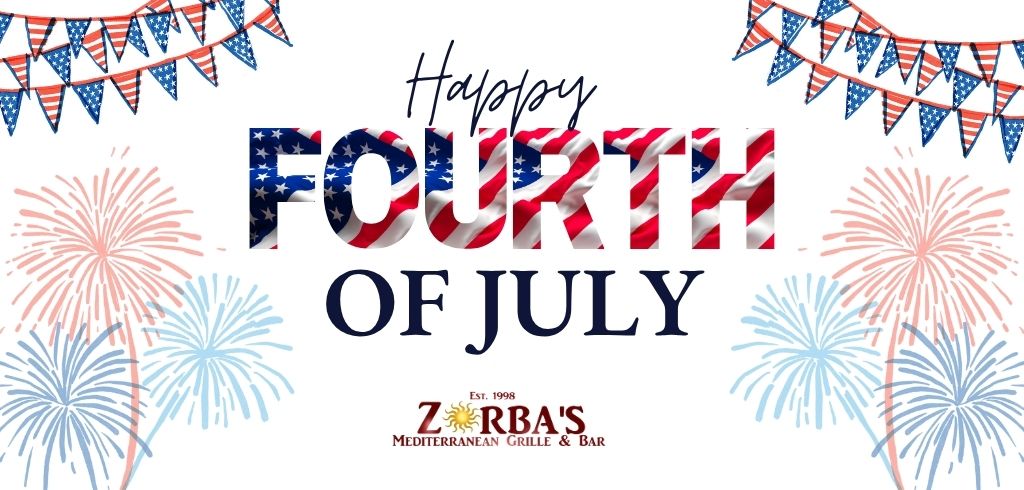 Happy 4th of July from all of us here at Zorba's Mediterranean Grille & Bar